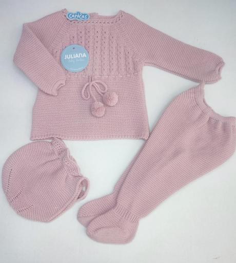 Conjunto polainas 3p punto ochitos Juliana [2]