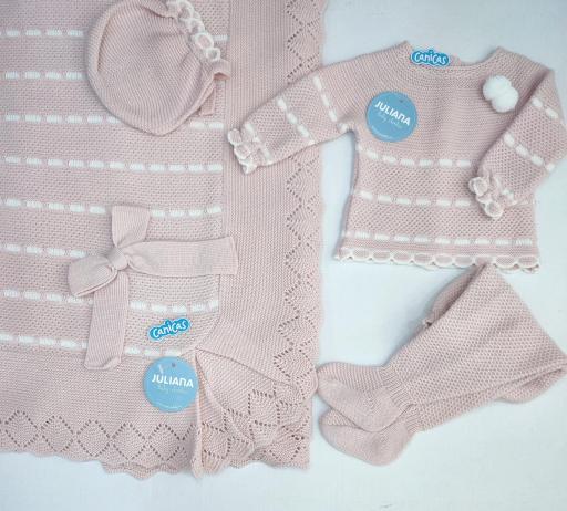 Conjunto polainas 3p punto bicolor Juliana  [2]