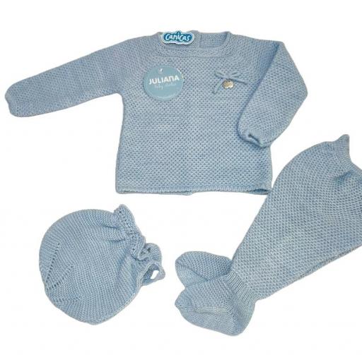 Conjunto polainas 3p punto recogidos Juliana 
