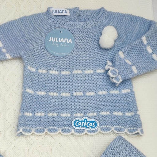 Conjunto polainas 3p punto bicolor Juliana  [1]