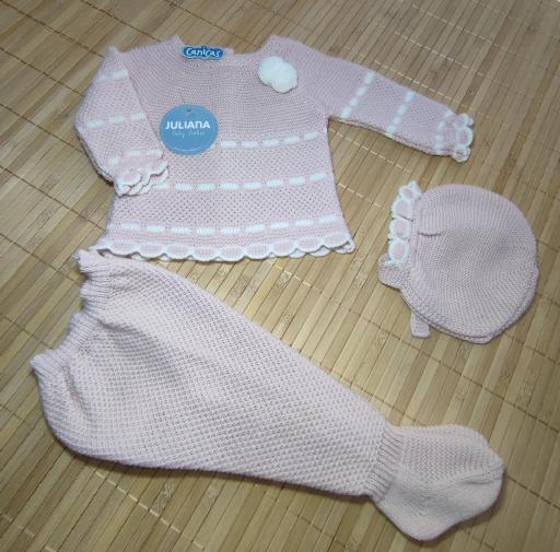 Conjunto polainas 3p punto bicolor Juliana 