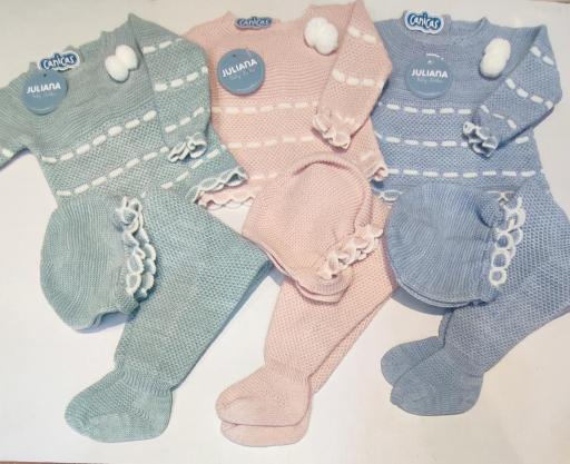 Conjunto polainas 3p punto bicolor Juliana  [3]