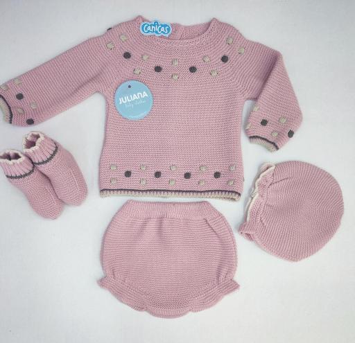 Conjunto ranitas punto recién nacida Juliana  [1]
