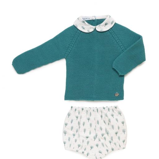 Conjunto pantalón arbolitos verde Juliana [1]