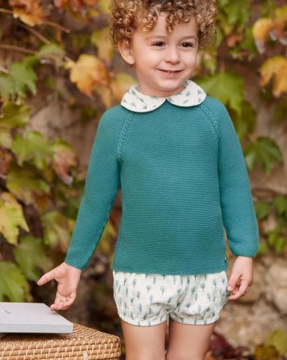 Conjunto pantalón arbolitos verde Juliana