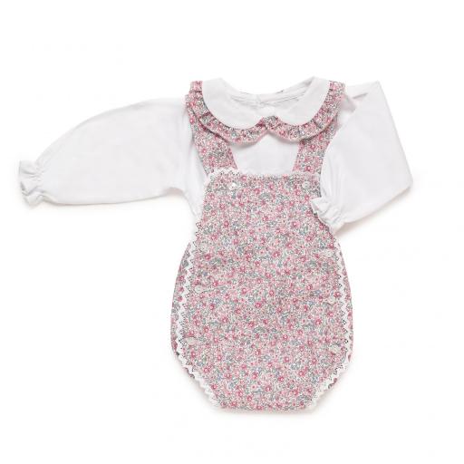 Peto tela florecitas con camisa Juliana  [0]
