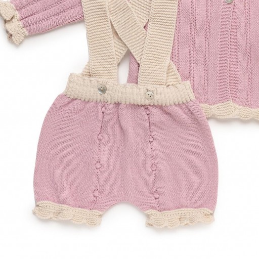 Peto punto con chaqueta y camisa recién nacida Juliana  [3]