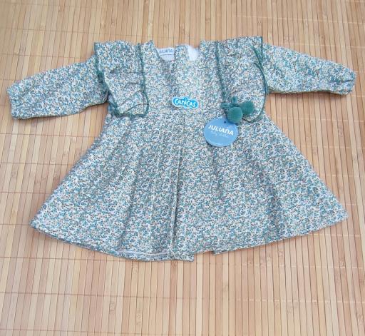 Vestido bebé tela flores  Juliana 