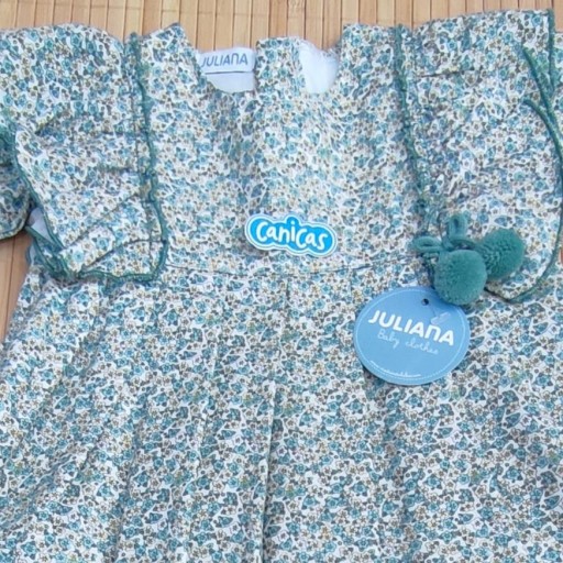 Vestido bebé tela flores  Juliana  [1]