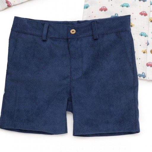 Conjunto niño pantalón corto camisa coches [2]