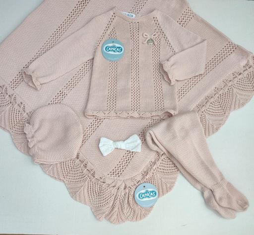 Conjunto polainas de hilo 3p calado