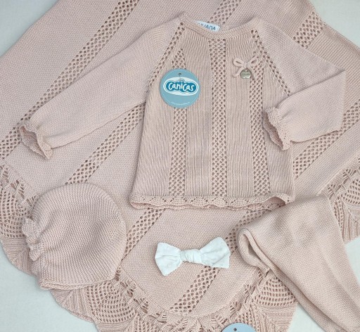 Conjunto polainas de hilo 3p calado [2]