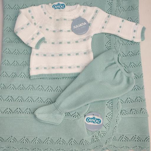 Conjunto polainas de hilo 2p bodoques bicolor [2]