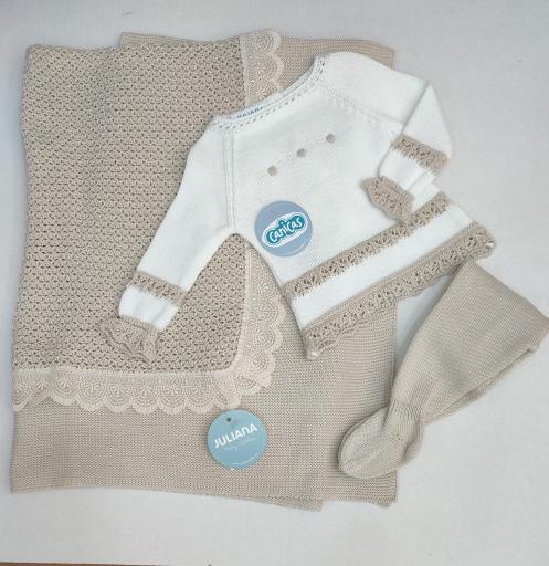 Conjunto polainas de hilo 2p bicolor [2]