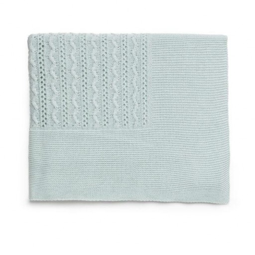 Mantita verano cuadrada con calados zigzag [0]