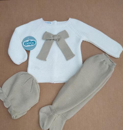 Conjunto polainas lazo de hilo 3p bicolor [0]