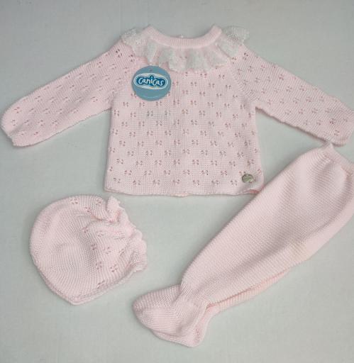 Conjunto polainas de hilo 3p calado [2]