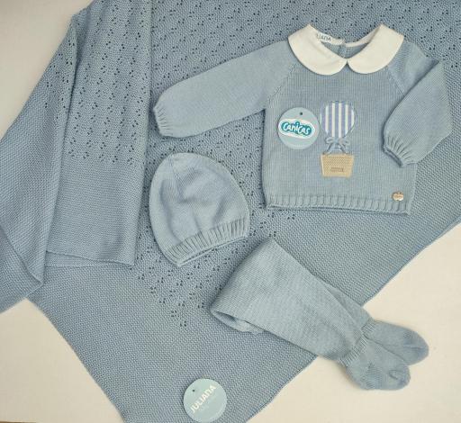 Conjunto polainas de hilo 3p bordado globo [2]