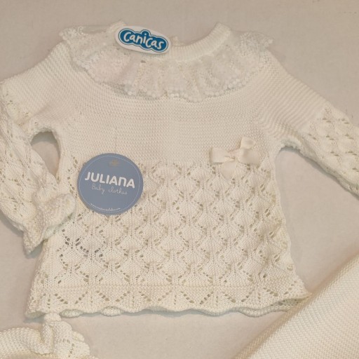 Conjunto bolero calado con encaje y polainas [1]