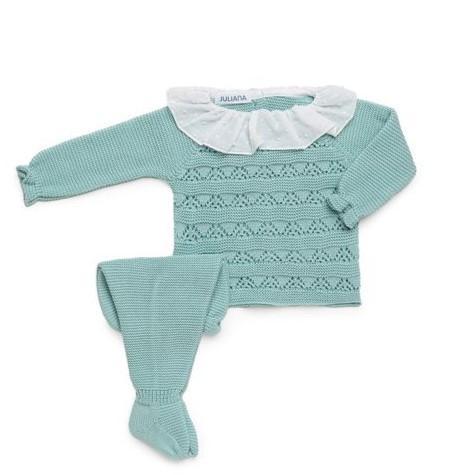 Conjunto bolero calado con cuello y polainas [0]