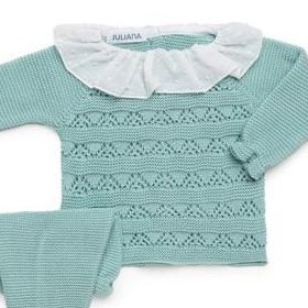 Conjunto bolero calado con cuello y polainas [1]