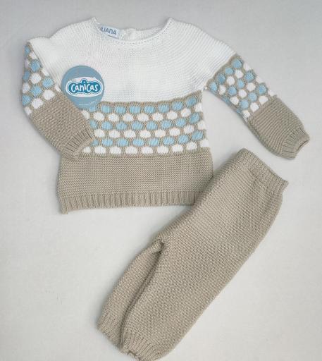 Conjunto pantalón largo 2p hilo tricolor [1]