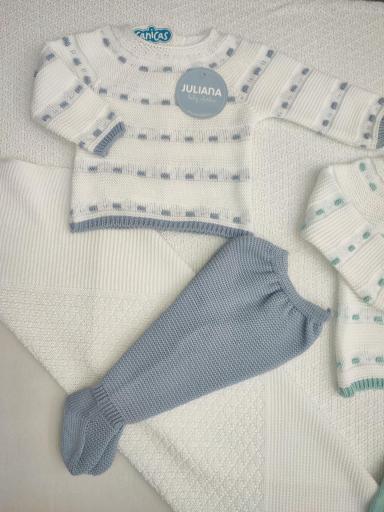 Conjunto polainas de hilo 2p bodoques bicolor [0]