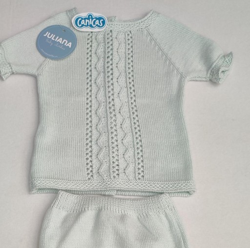 Conjunto 2p manga corta y braga hilo calados [2]