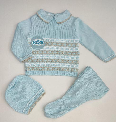 Conjunto polainas 3p hilo tricolor [2]