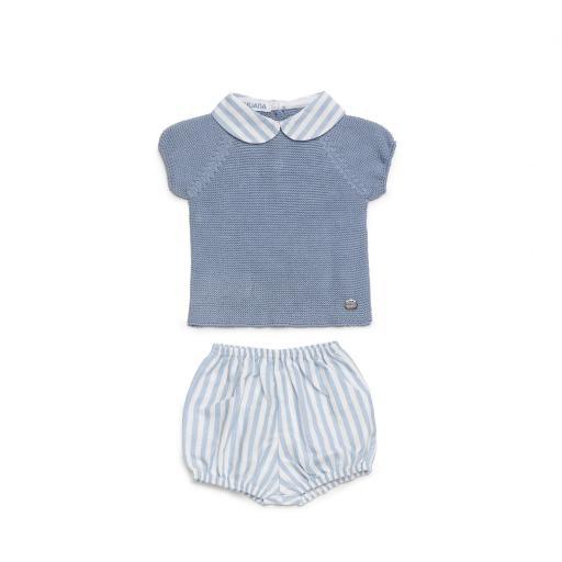 Conjunto pantalón tela rayada [1]