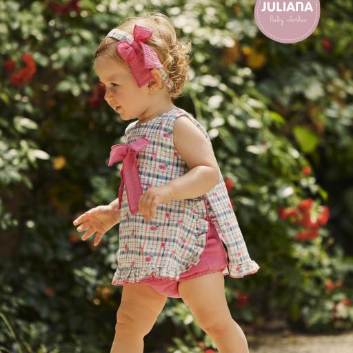 Vestido corto con braga tela cuadros [2]