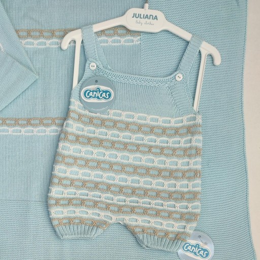 Pelele tirantes de hilo dibujo tricolor [0]