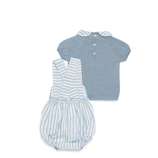 Peto tela rayada con jersey de hilo [1]