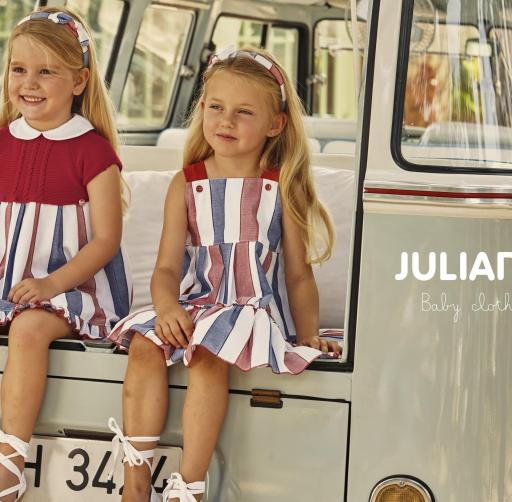 Vestido dos volantes tirantes rayado [0]