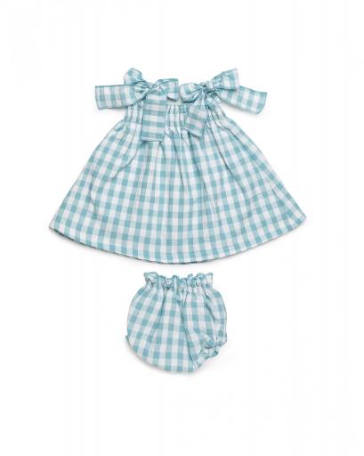 Vestido engomado con braga tela cuadros [1]