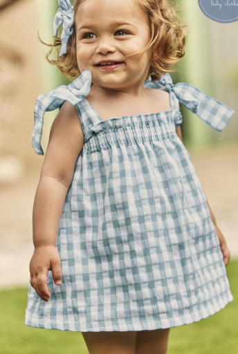 Vestido engomado con braga tela cuadros [2]