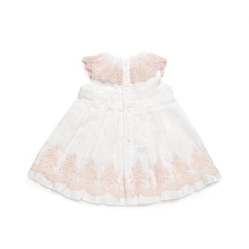 Vestido tela encaje con volante para bebé  [2]