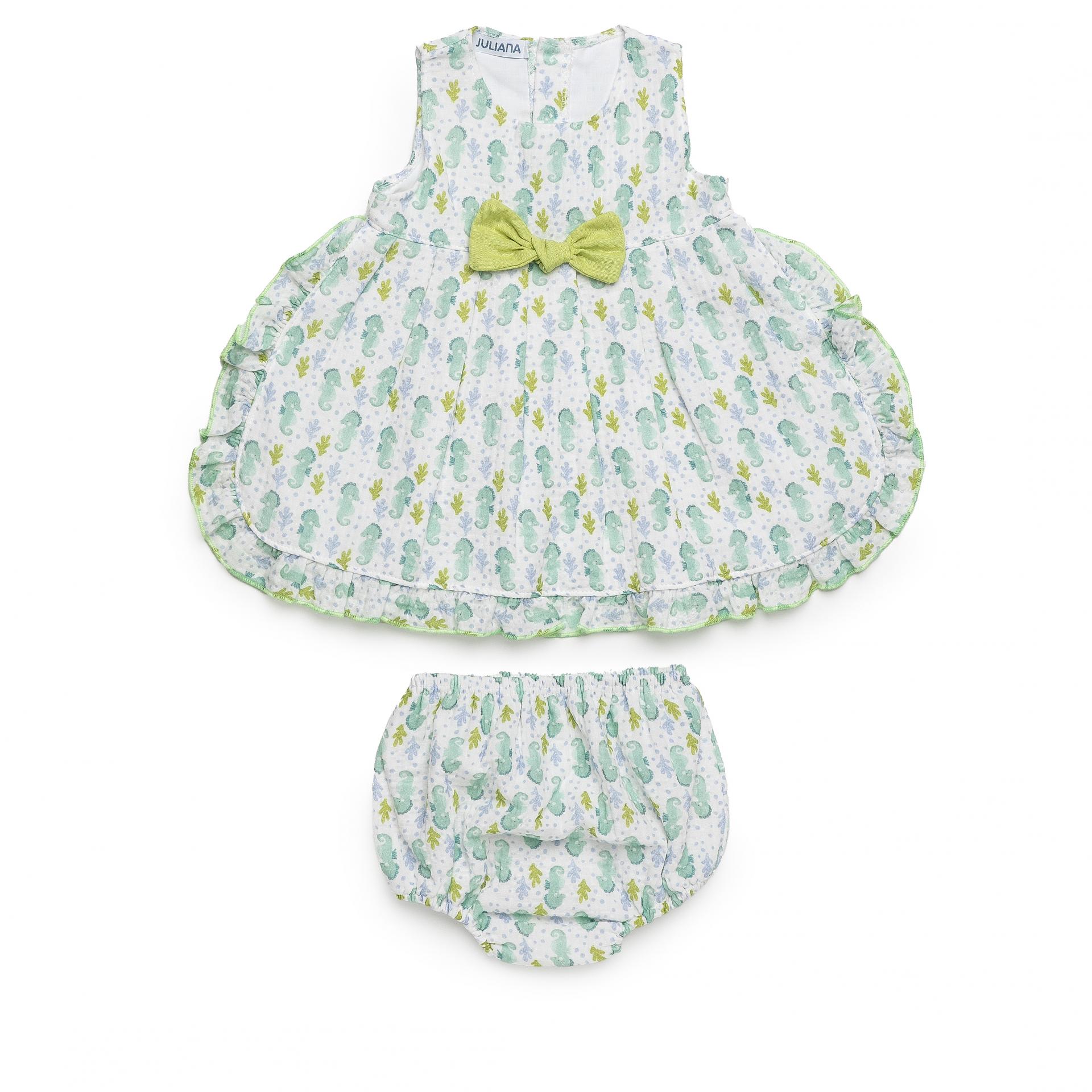 Vestido con braga caballitos de mar