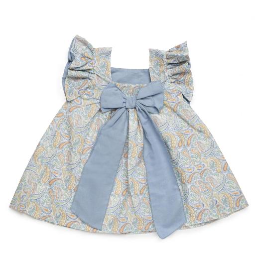 Vestido cortado en pecho lazo espalda [2]