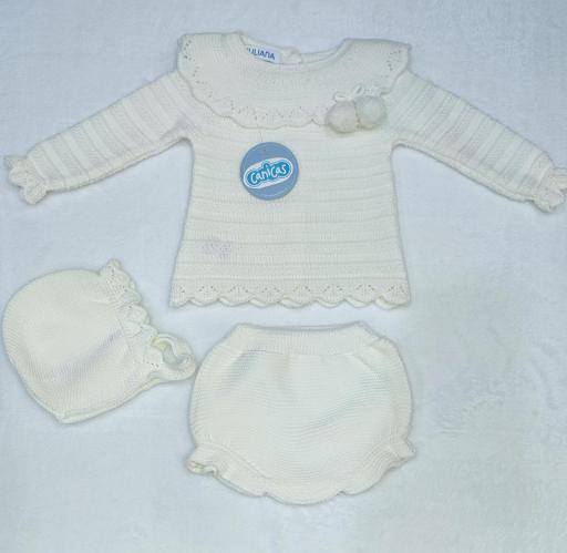 Conjunto ranitas cuello punto recién nacida  [0]