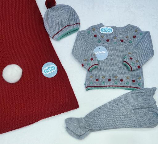 Conjunto 3p jersey bodoques colores