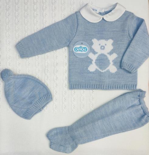 Conjunto 3p polainas osito invierno [1]