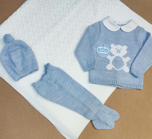 Conjunto 3p polainas osito invierno [2]