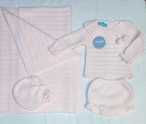 Conjunto ranitas cuello punto recién nacido 