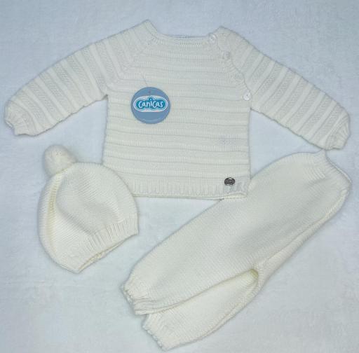 Conjunto  3p punto lineas pantalón largo invierno [0]