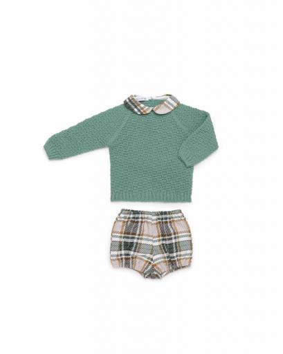 Conjunto pantalón cuadros jersey  [1]