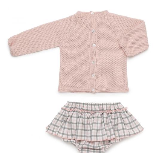 Conjunto falda braga cuadros y jersey punto  [1]