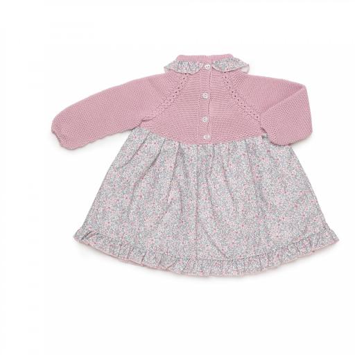 Vestido punto tela florecitas con braga  [1]