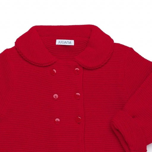 Abrigo punto liso con botones unisex [1]