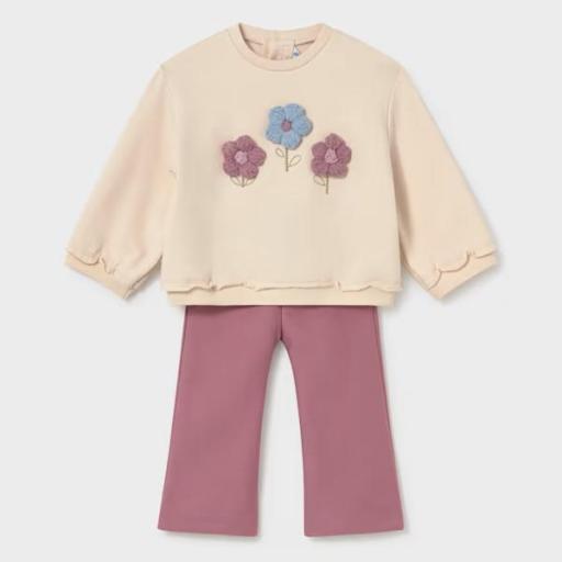 Conjunto leggings campana y sudadera bebé  [0]